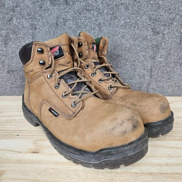 Red Wing Boots Mens 10.5 D Working Brown Leather ASTM F2413-18 Insulated - Picture 3 of 16